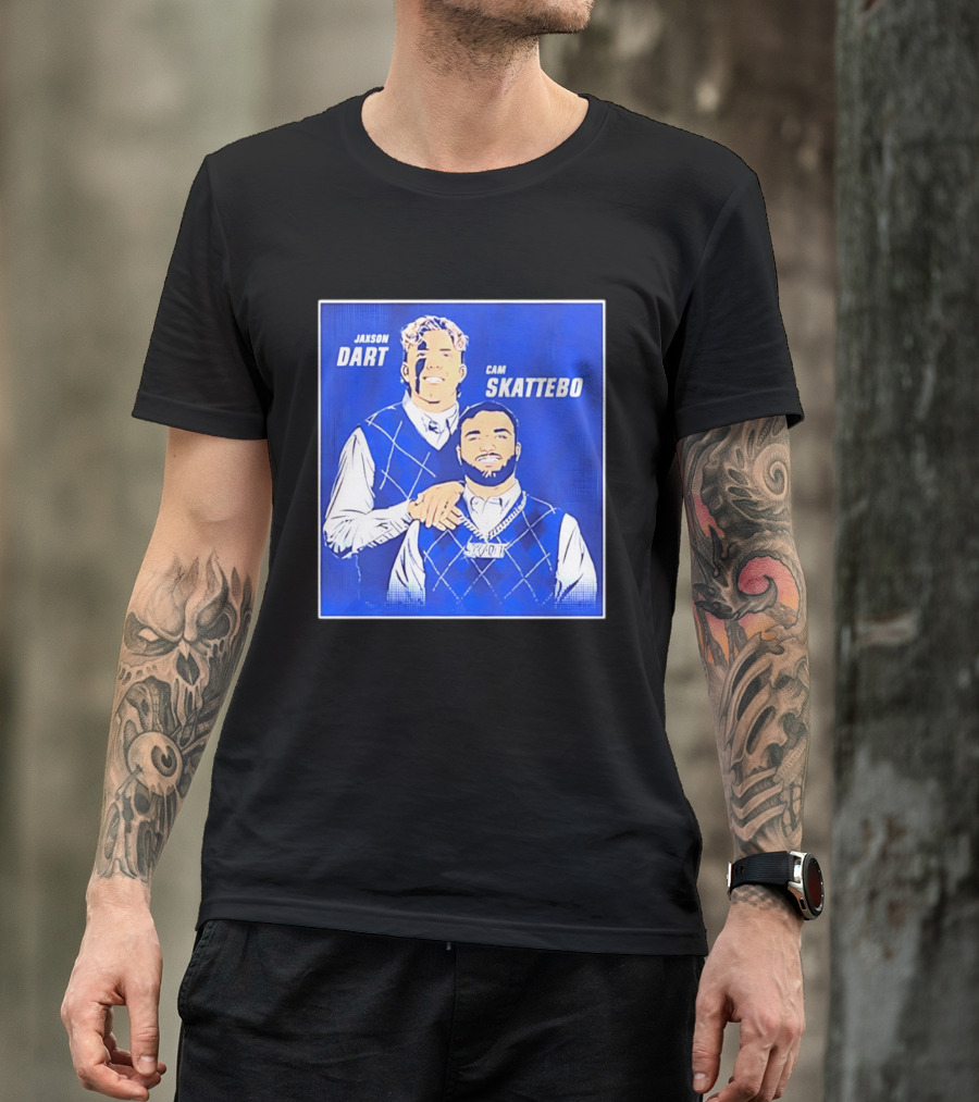 Jaxson Dart Cam Skattebo Step Brothers New York Giants Comedy T-Shirt