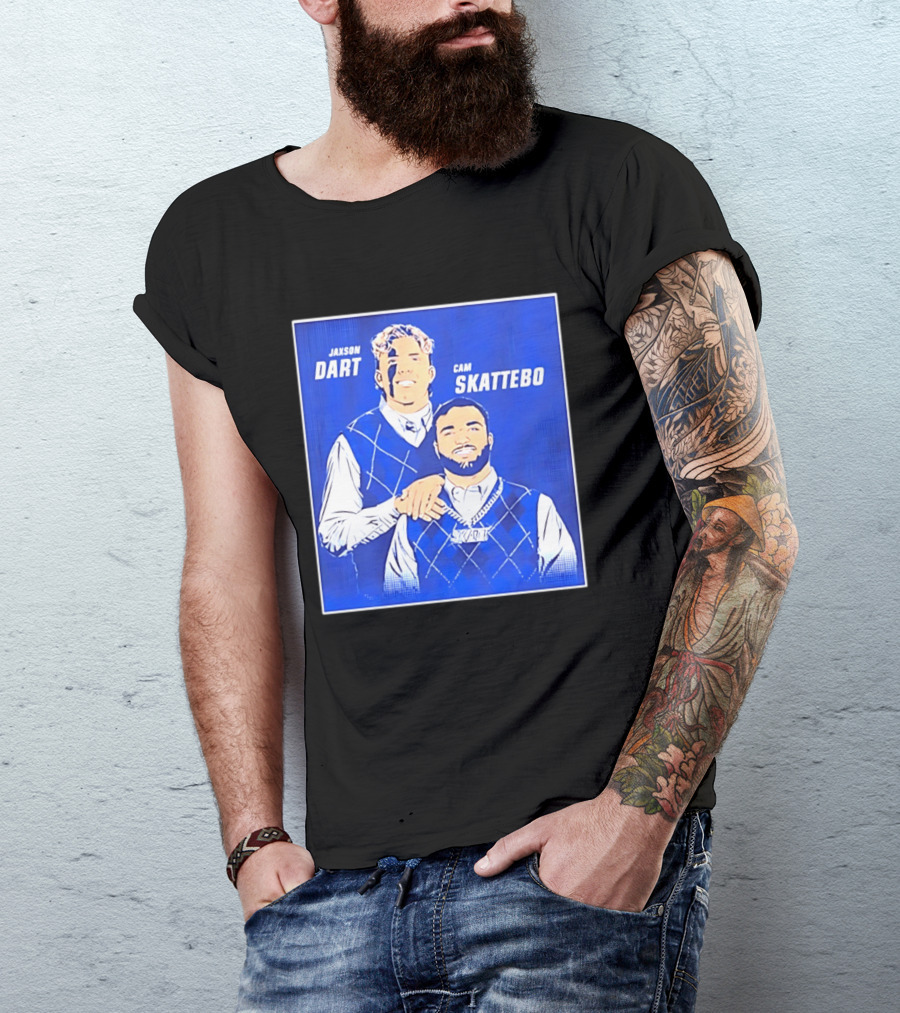 Jaxson Dart Cam Skattebo Step Brothers New York Giants Comedy T-Shirt