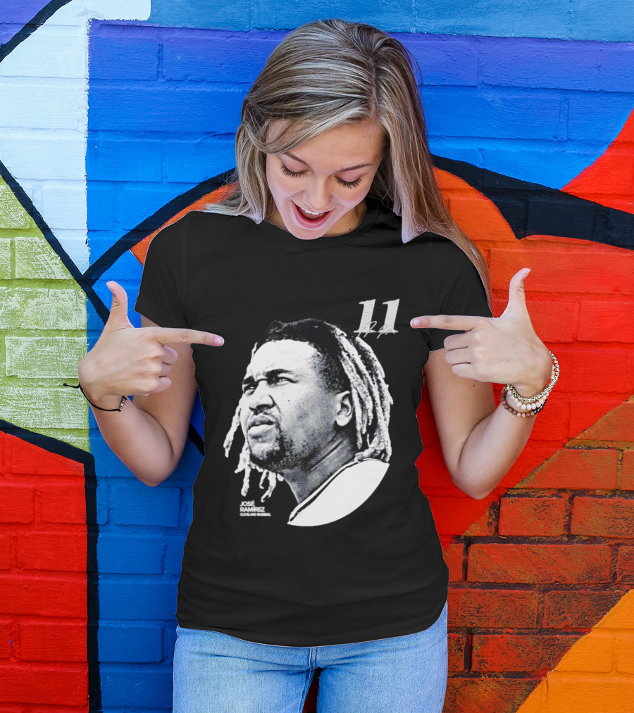Jose Ramirez Cleveland Guardians 2026 Lineage Series 11 T-Shirt