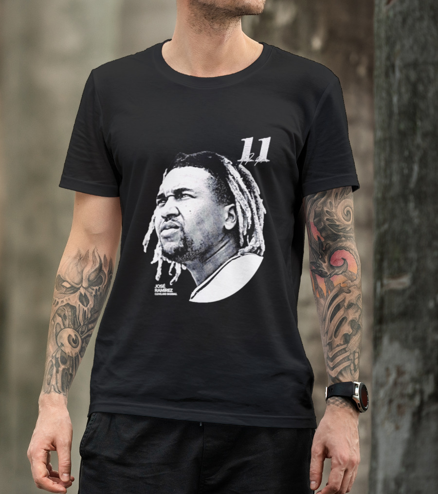 Jose Ramirez Cleveland Guardians 2026 Lineage Series 11 T-Shirt