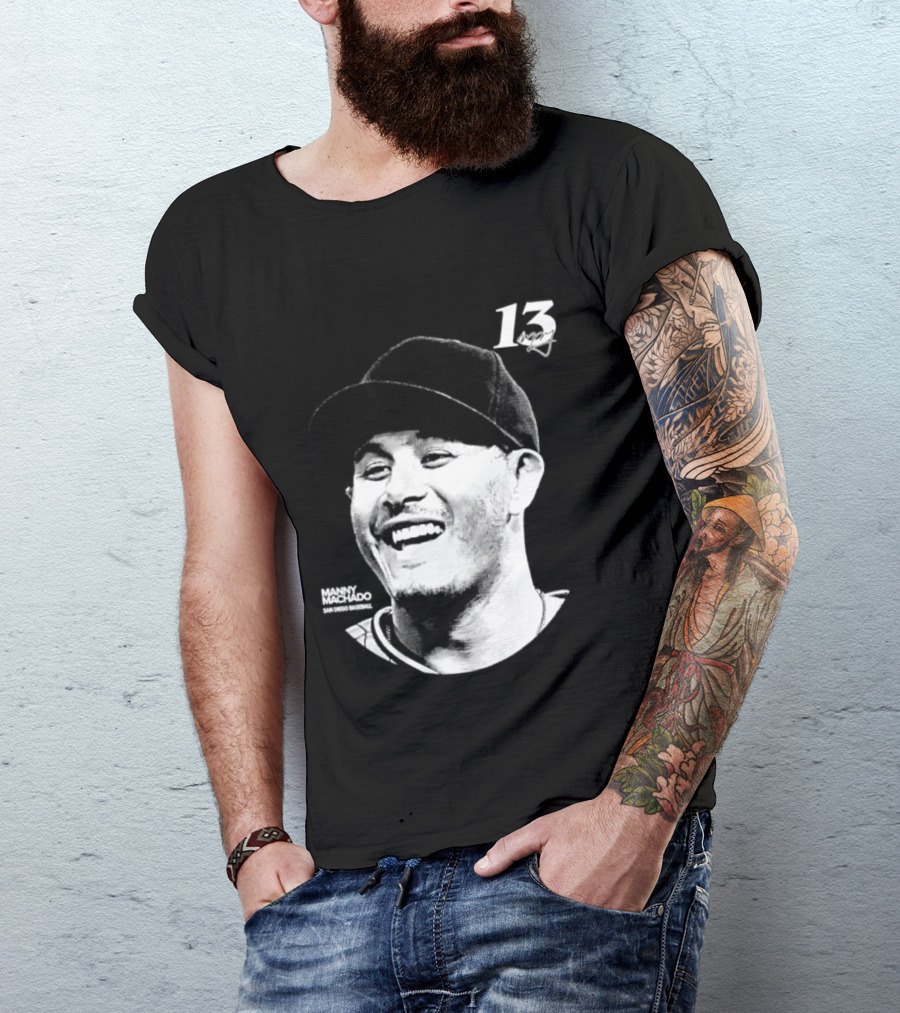 Manny Machado 13 San Diego Padres MLB Lineage Series 2026 T-Shirt