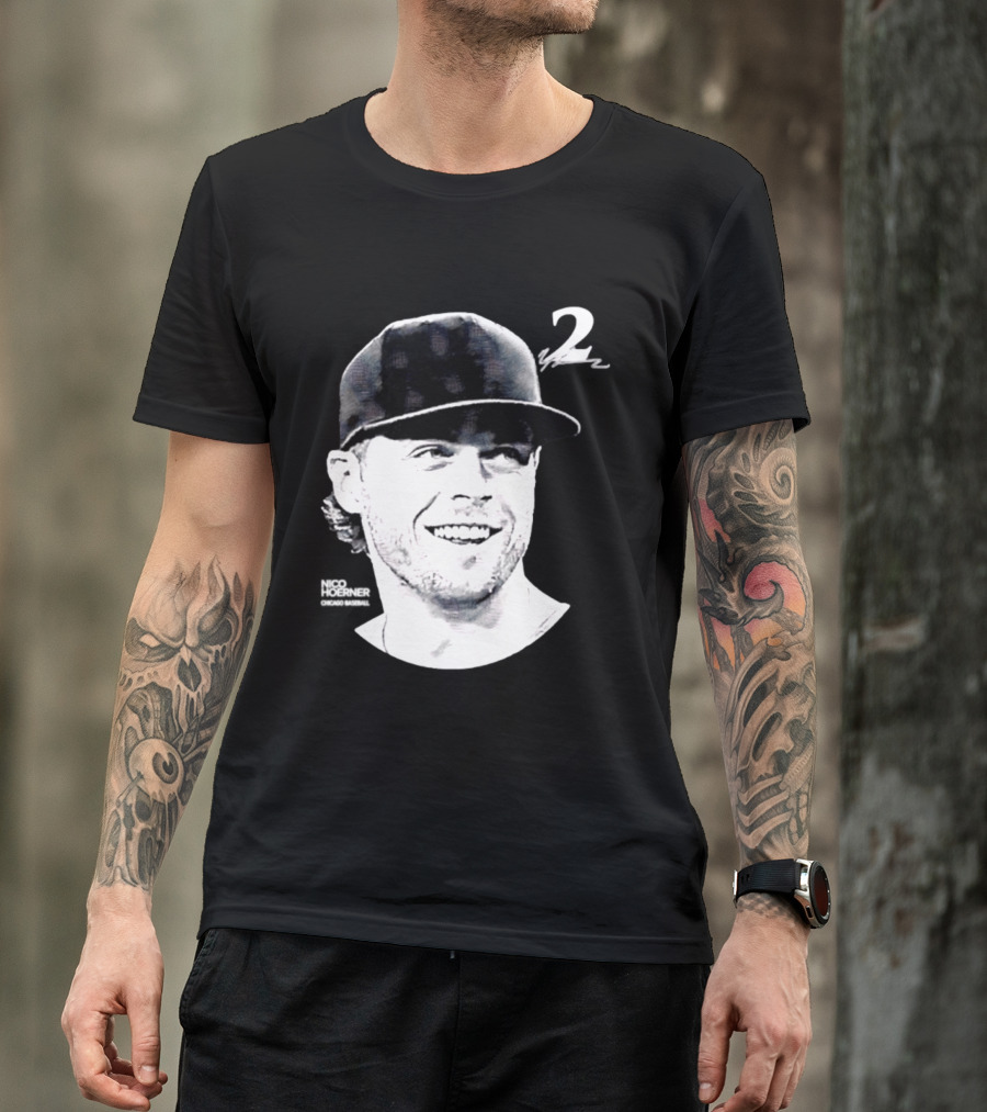 Chicago Cubs Nico Hoerner 2 MLB 2026 Lineage Series T-Shirt