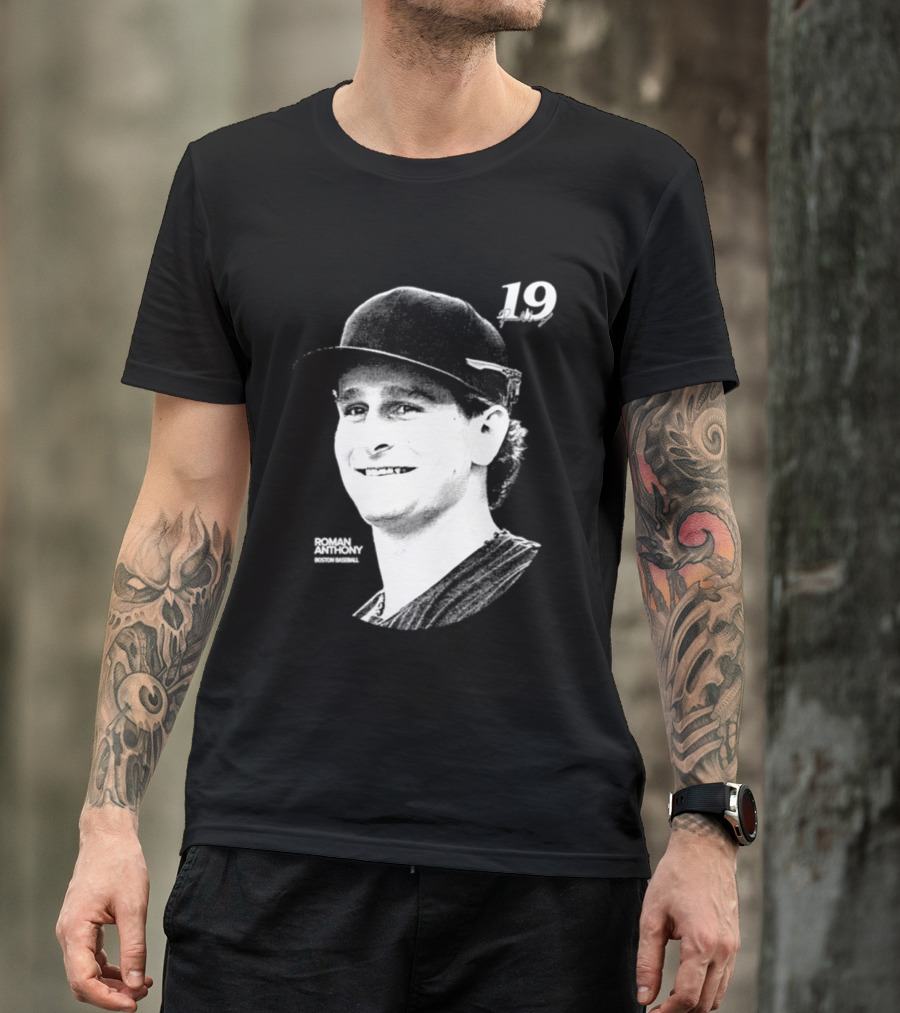 Roman Anthony 19 Boston Red Sox MLB 2026 Lineage Series T-Shirt