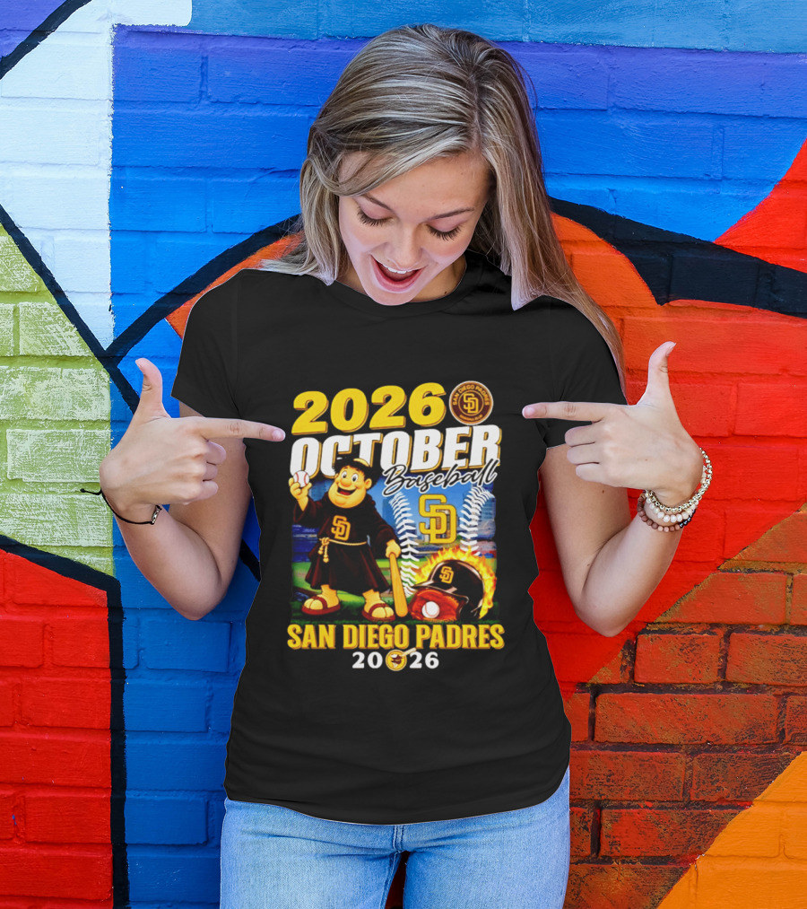 San Diego Padres 2026 October Baseball Postseason T-Shirt