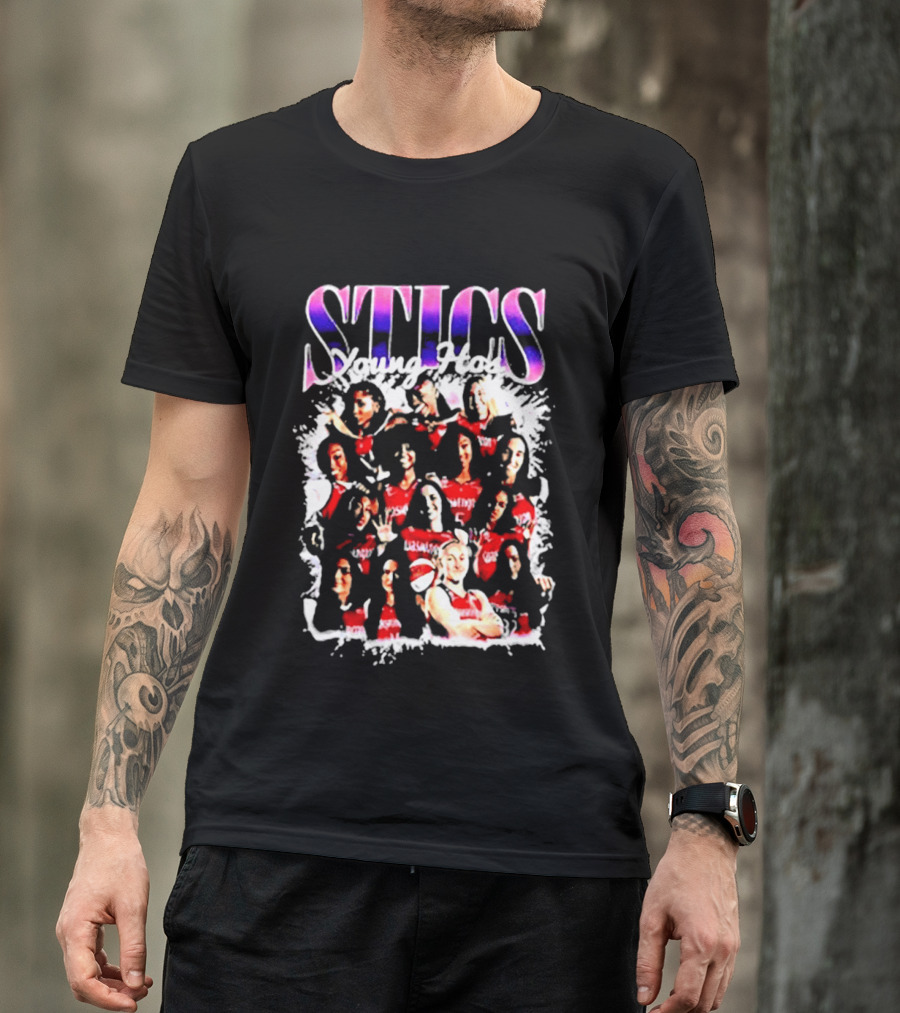 STICS Young Hoops Women Basketball Team Sports T-Shirt