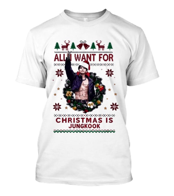 All I Want For Christmas Is Jungkook Holiday T-Shirt