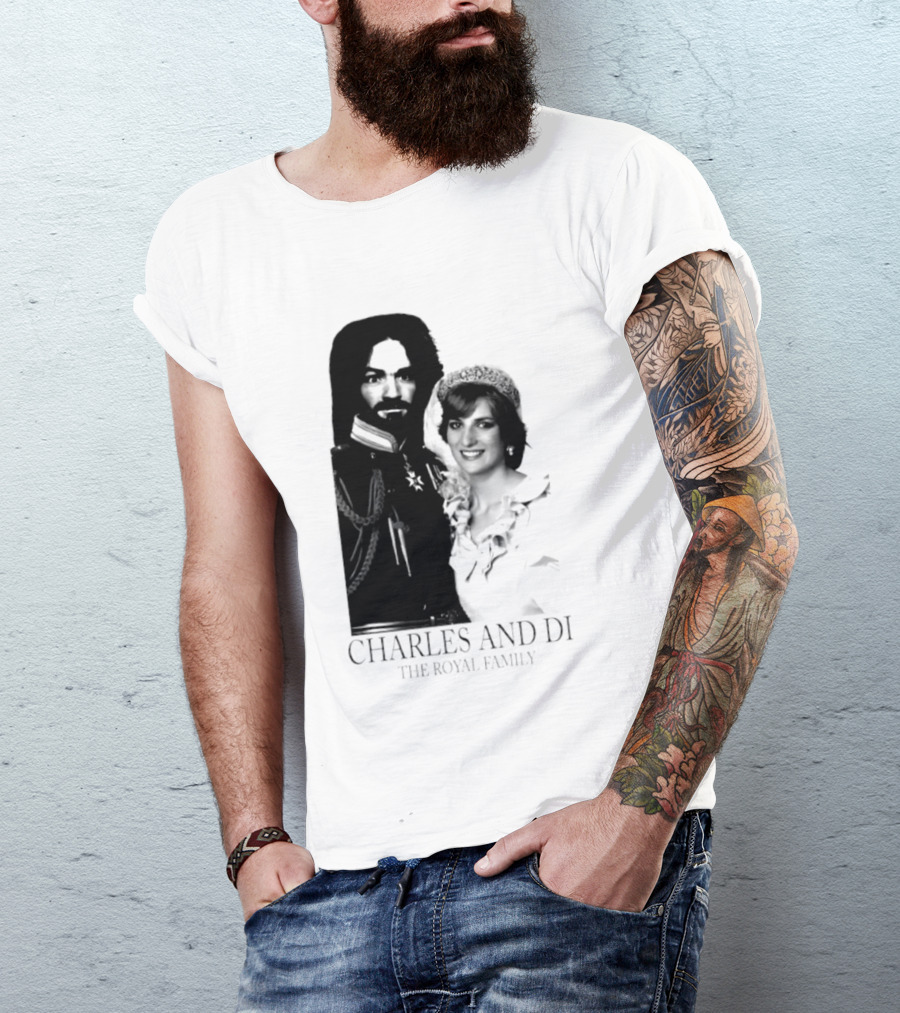 Charles Manson And Princess Diana Charles And Di The Royal Family T-Shirt