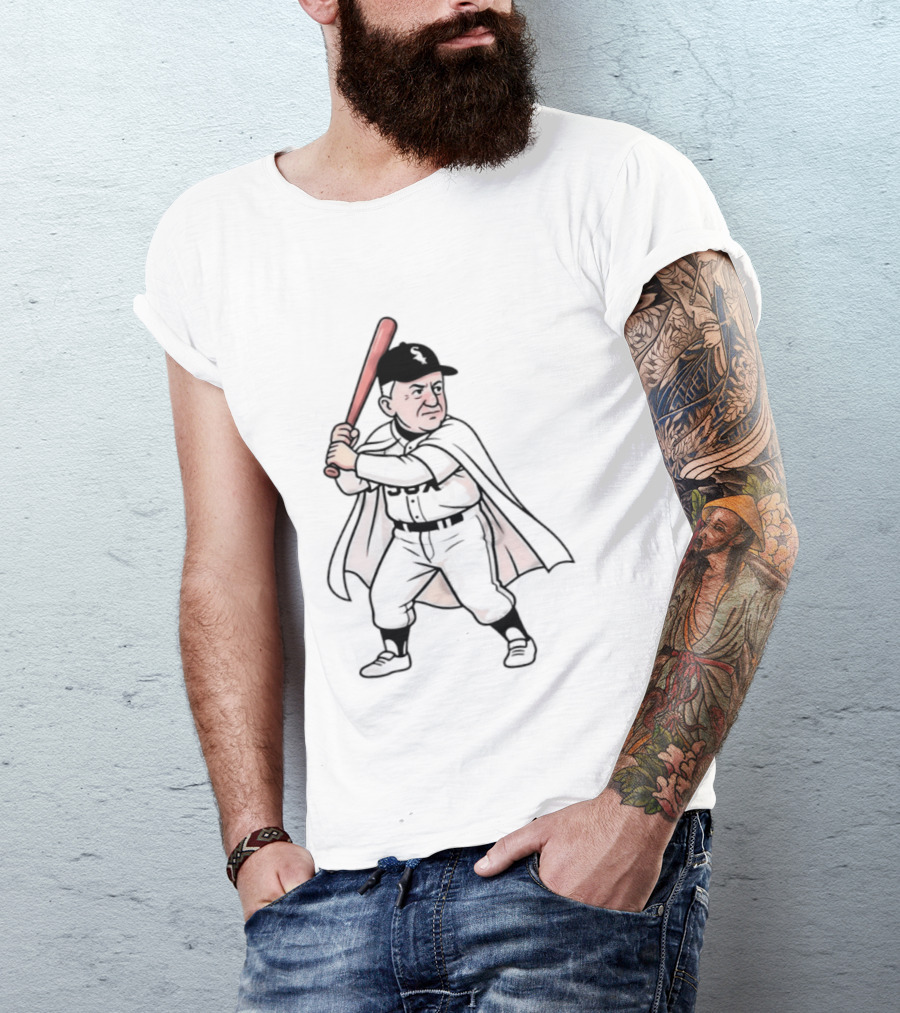 Pope Leo Swing Chicago White Sox 2026 Cartoon Baseball Player T-Shirt