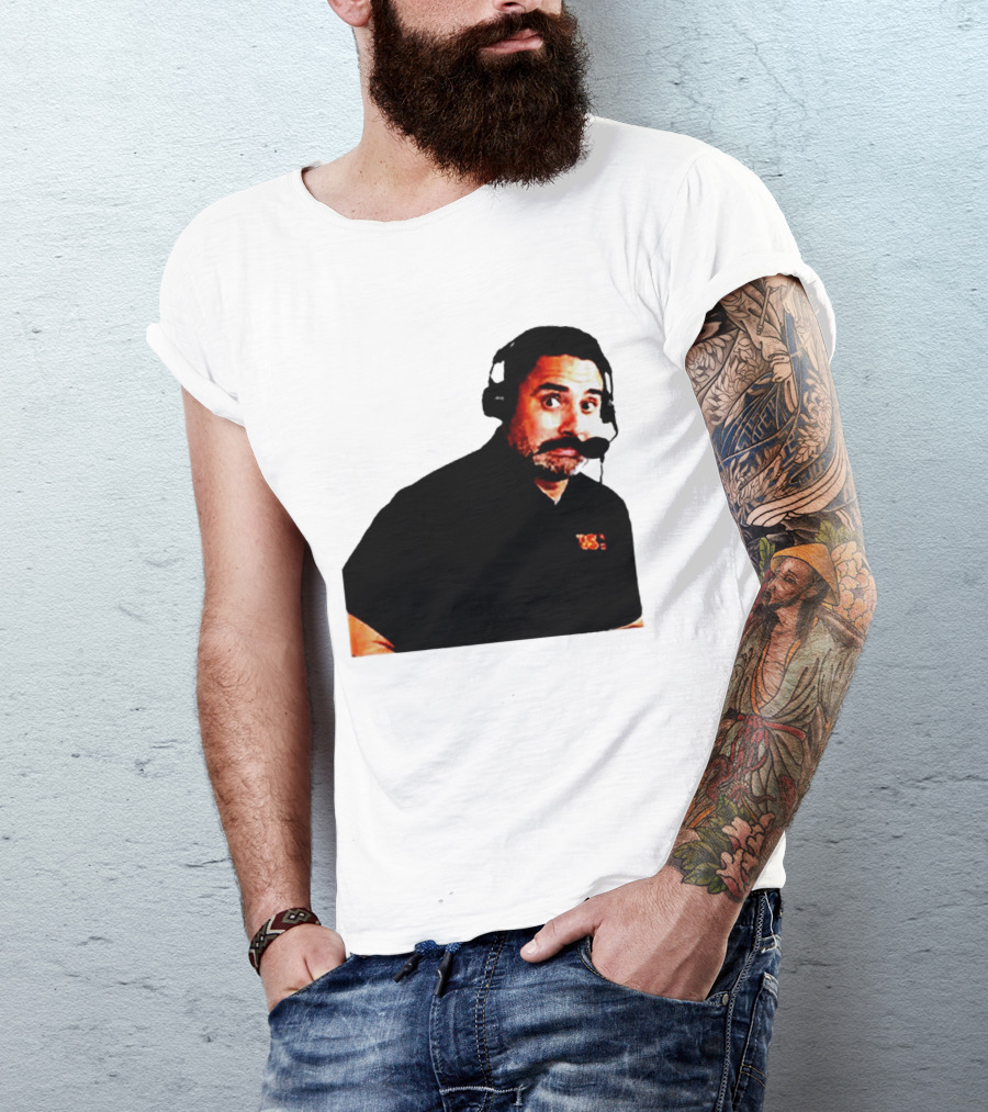 Steve Sarkisian Headset Shocked Longhorns Face Meme T-Shirt