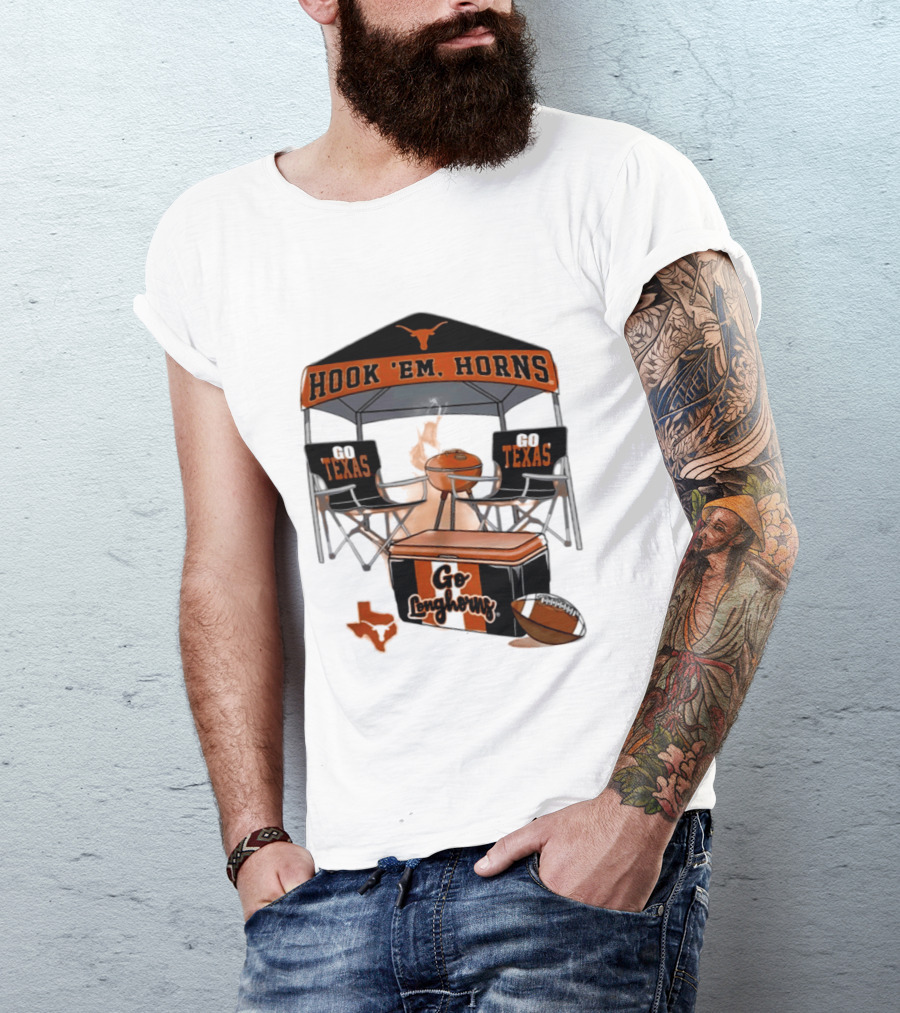 Texas Longhorns Hook 'Em Horns Go Texas 2026 NCAA Tailgater Hometown Football Fan Essentials T-Shirt