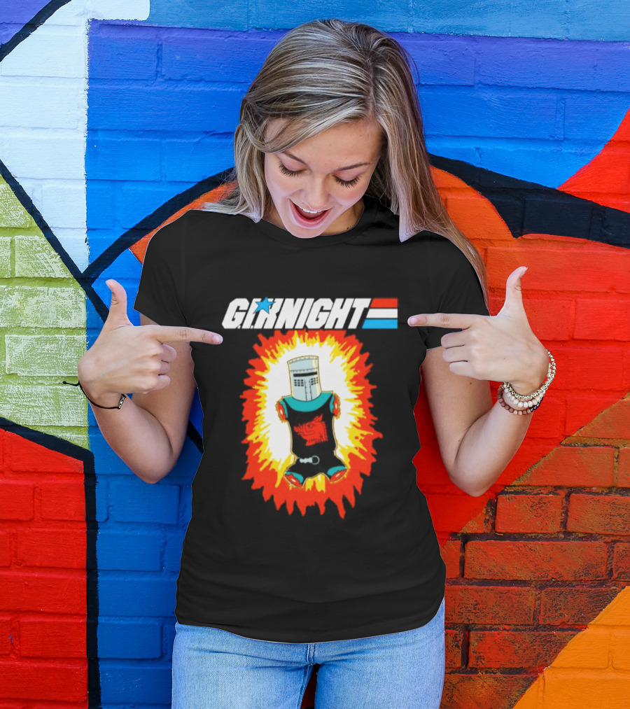 GI Night Black Knight Monty Python Exploding T-Shirt