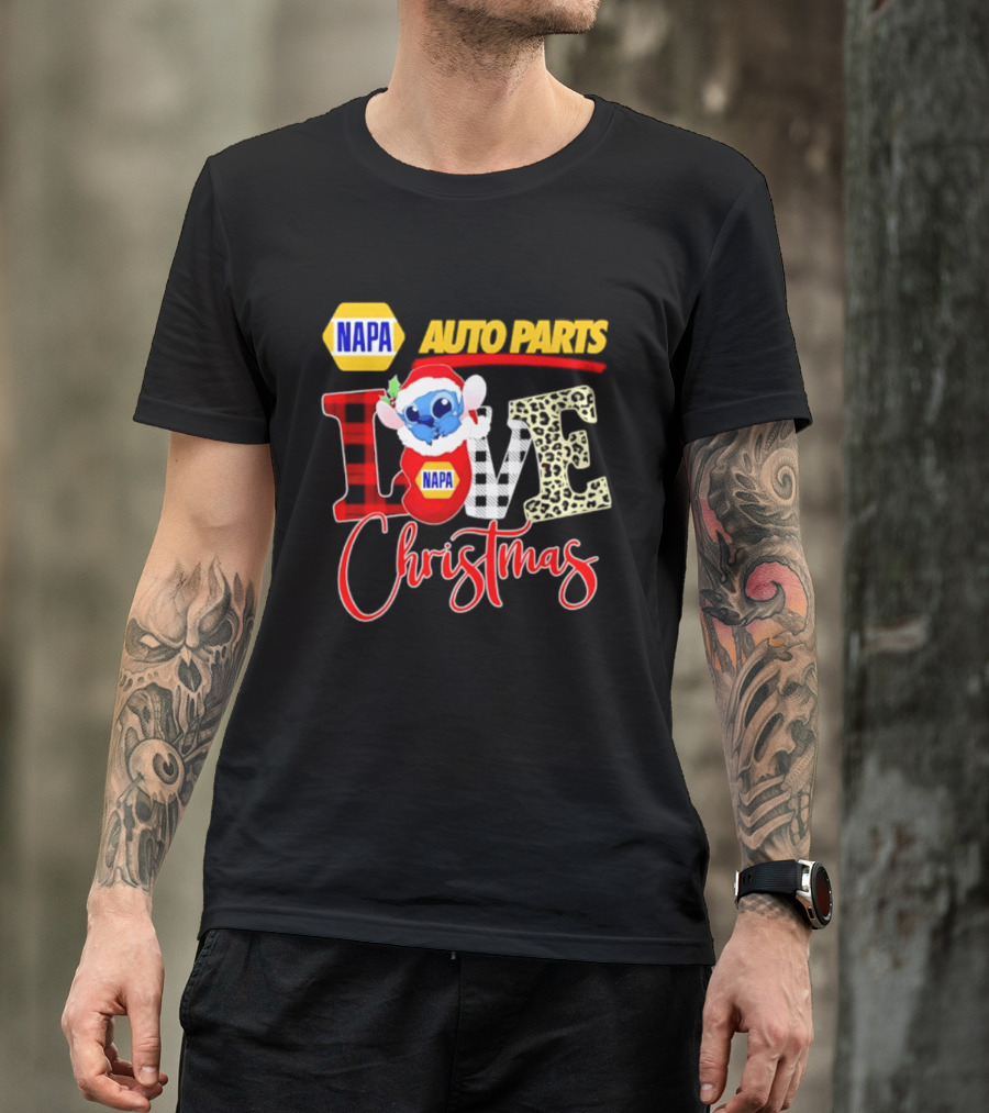 NAPA Auto Parts Stitch Christmas Love Holiday 2026 T-Shirt