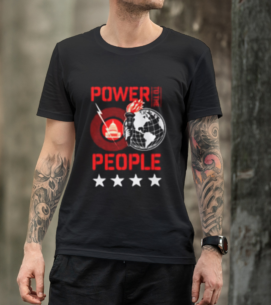 Power To The People 2026 Columbia MD October 3 Merriweather Post Pavilion Capitol Globe Torch T-Shirt