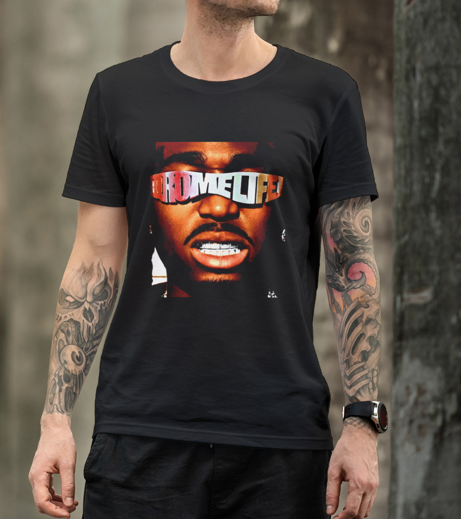 Qromelife Album Cover Featuring Quavo Face T-Shirt