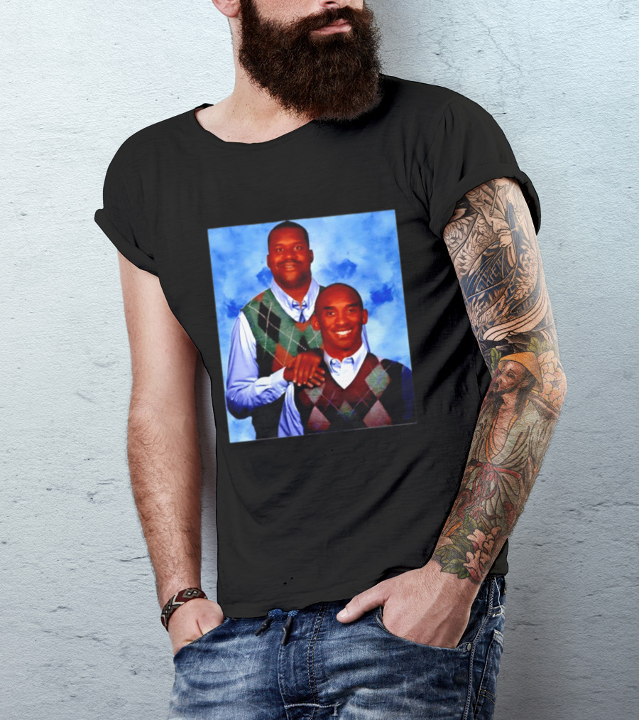 Shaquille O'Neal Kobe Bryant Step Brothers Meme Basketball T-Shirt