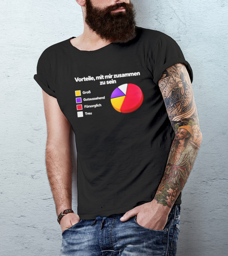 Vorteile Mit Mir Zusammen Zu Sein Grafik Groß Loyal Romantisch Abenteuerlustig T-Shirt