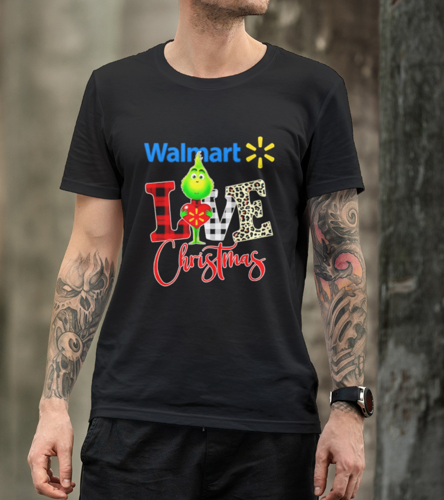 Walmart Grinch Love Christmas 2026 Cartoon T-Shirt