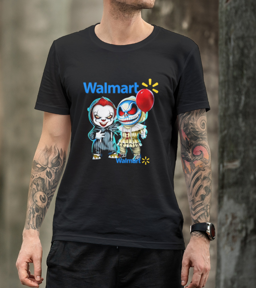 Walmart Pennywise Skellington 2026 Halloween Balloon Collaboration T-Shirt