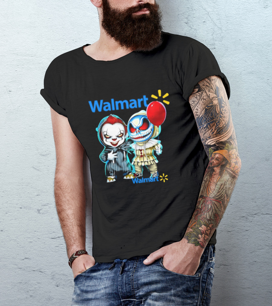 Walmart Pennywise Skellington 2026 Halloween Balloon Collaboration T-Shirt