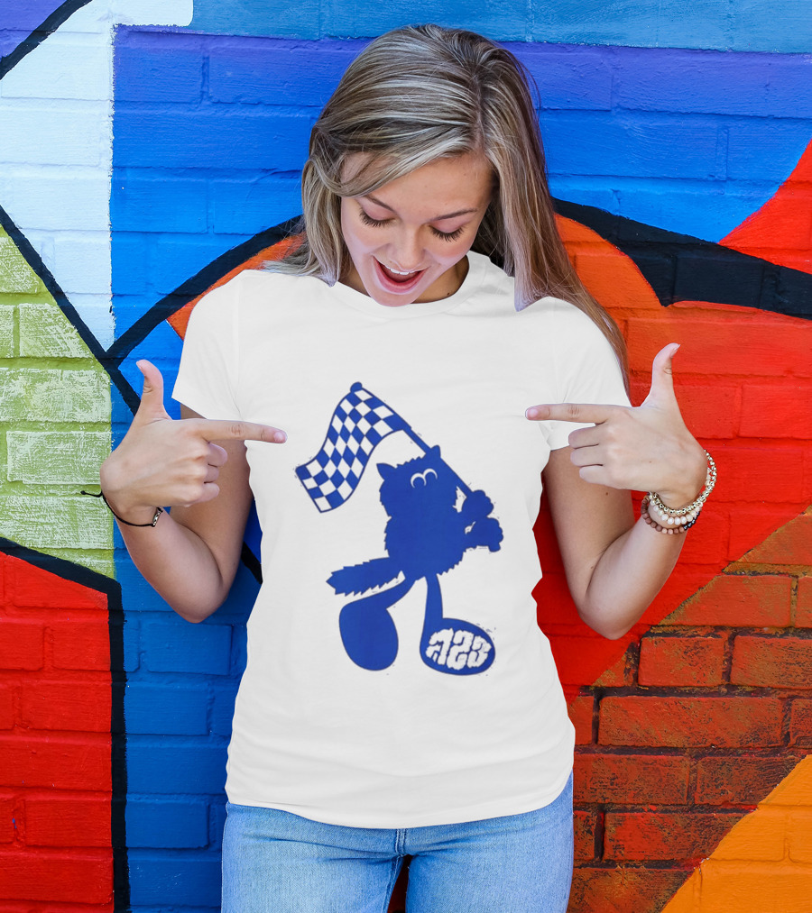 Alex Albon Quadrant Singapore Race Week Mascot 23 Checkered Flag T-Shirt