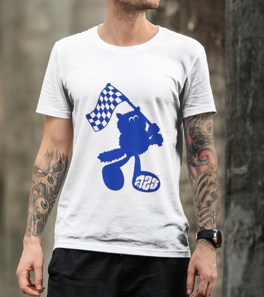 Alex Albon Quadrant Singapore Race Week Mascot 23 Checkered Flag T-Shirt