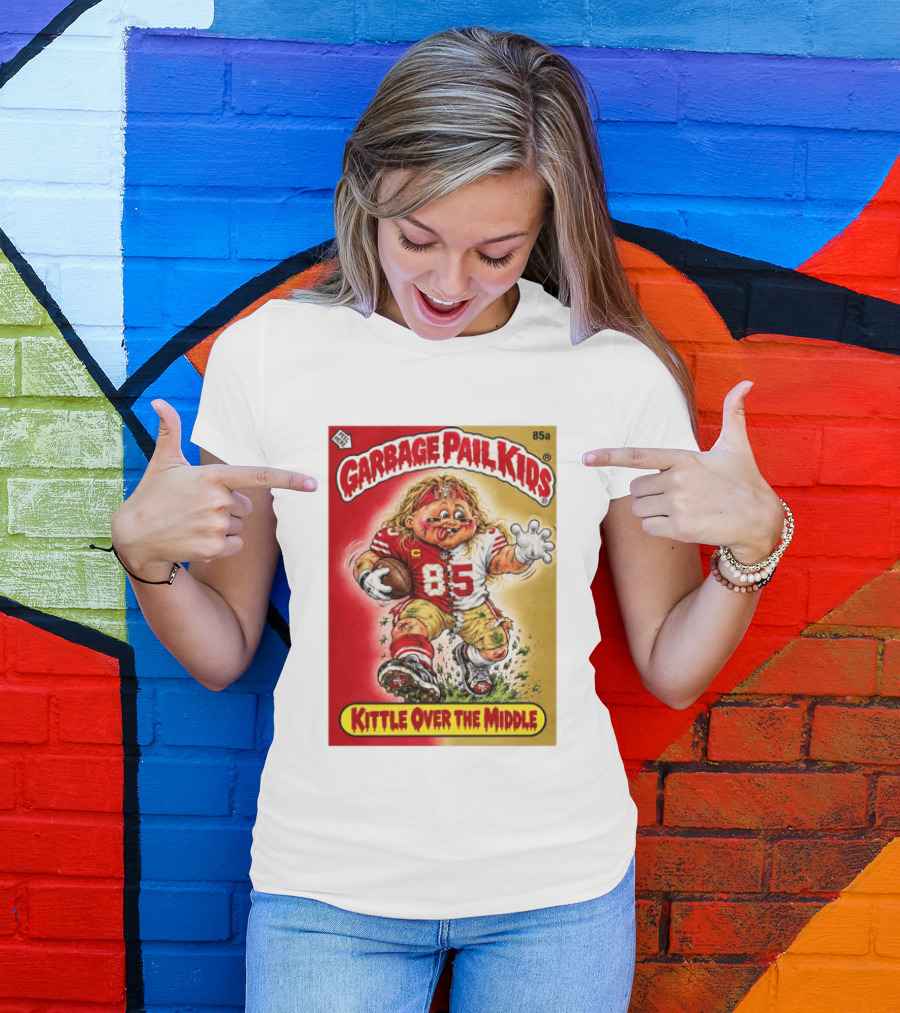 Garbage Pail Kids 85a Kittle Over The Middle San Francisco 49ers Football T-Shirt
