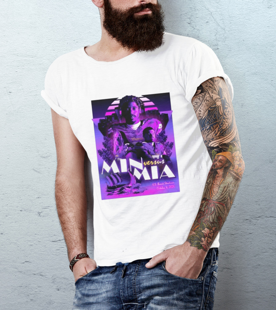 MIN Vs MIA U.S Bank Stadium October 4 2026 T-Shirt