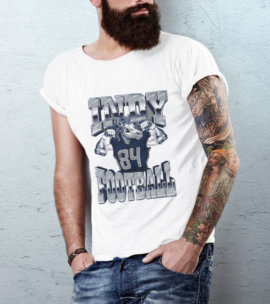 Indy Football Horse Power 84 Indianapolis Colts T-Shirt