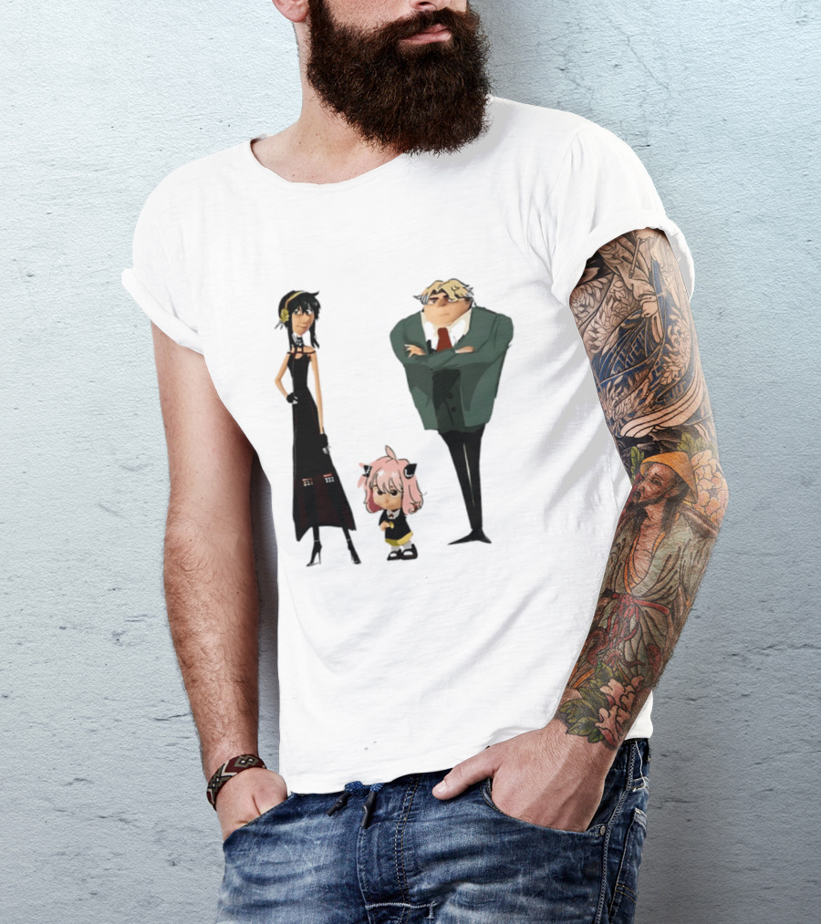 Despicable X Family Loid Forger Yor Forger Anya Forger Spy X Family Characters T-Shirt