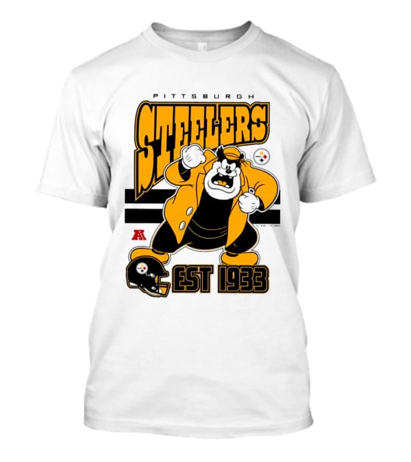 Pittsburgh Steelers Disney Pete EST 1933 NFL Collaboration T-Shirt