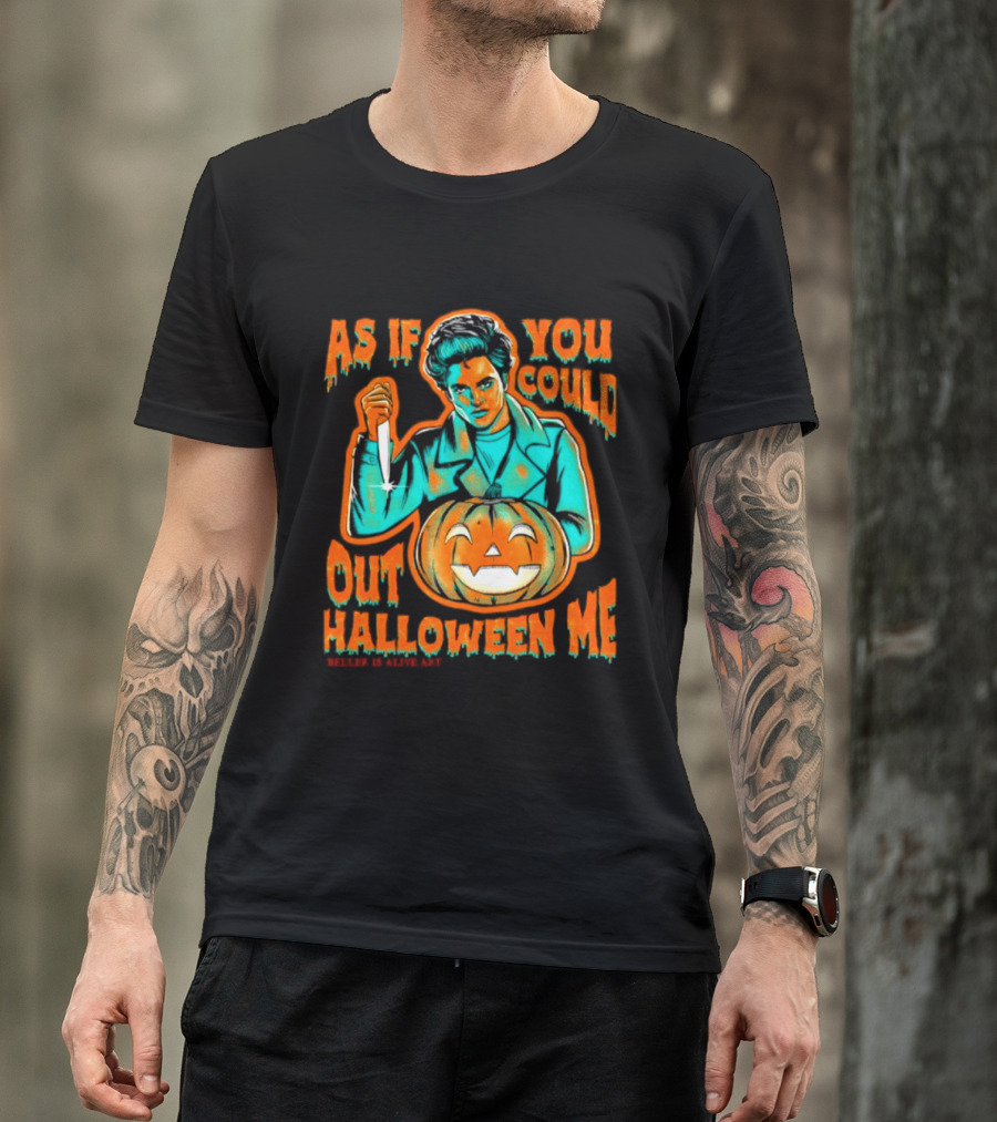 Robert Pattinson As If You Could Out Halloween Me Knife Pumpkin T-Shirt