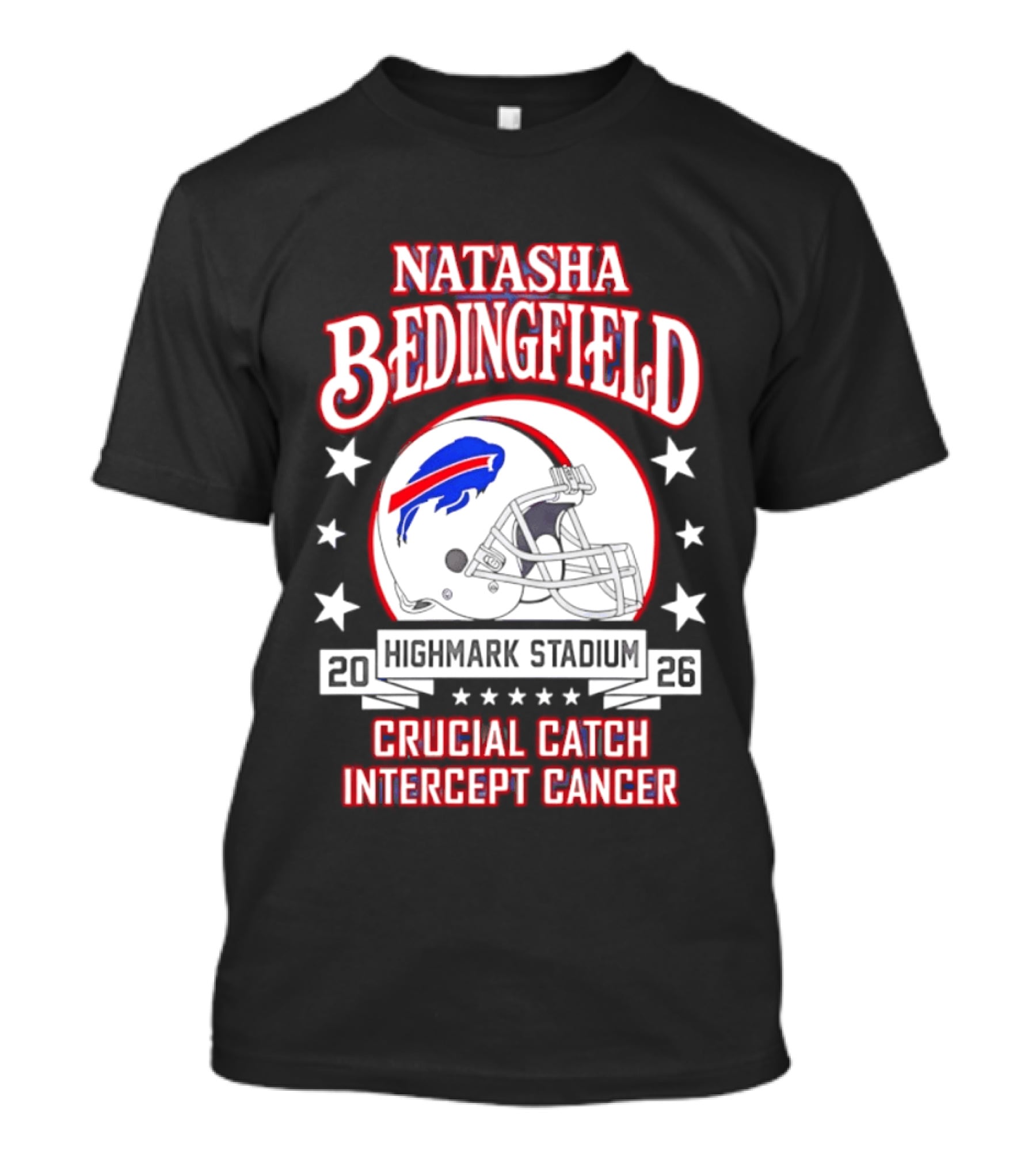 Buffalo Bills Natasha Bedingfield 2026 Crucial Catch Intercept Cancer T-Shirt