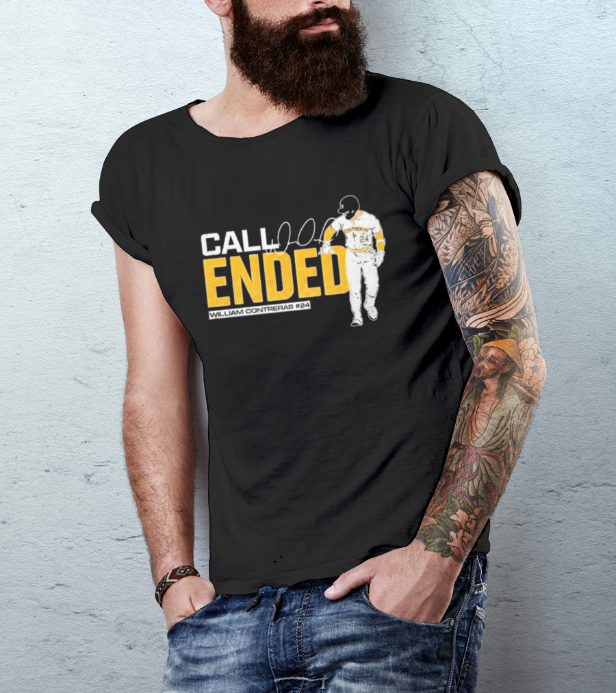 William Contreras Call Ended Baseball Player White And Gold T-Shirt