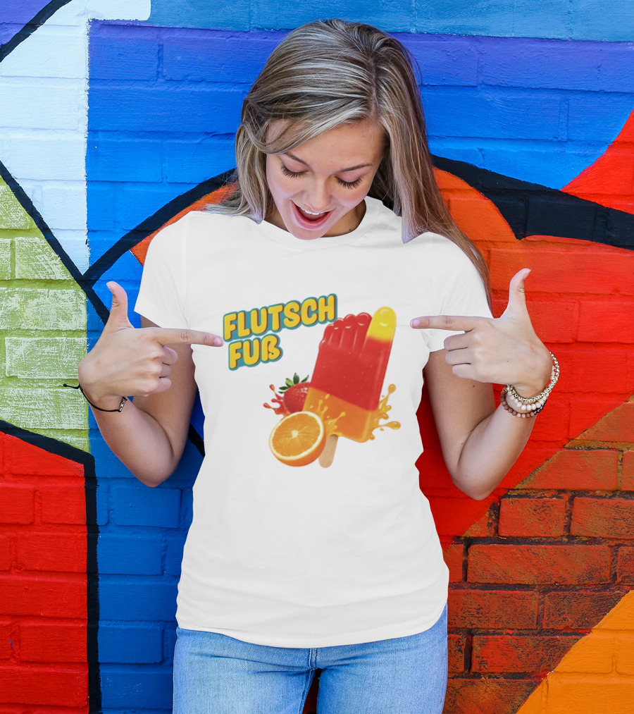 Flutsch Fub Popsicle Orange Strawberry Splash T-Shirt