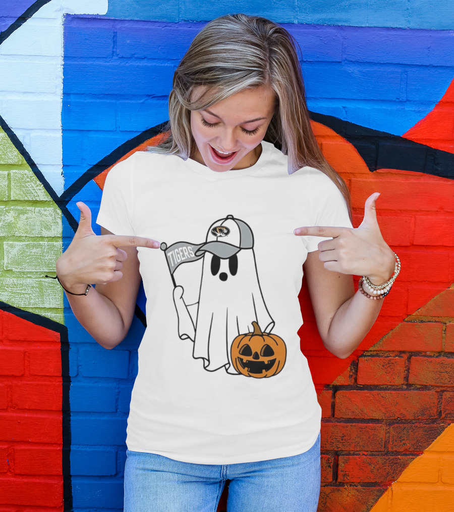 Missouri Tigers Halloween Ghost Pumpkin 2026 T-Shirt