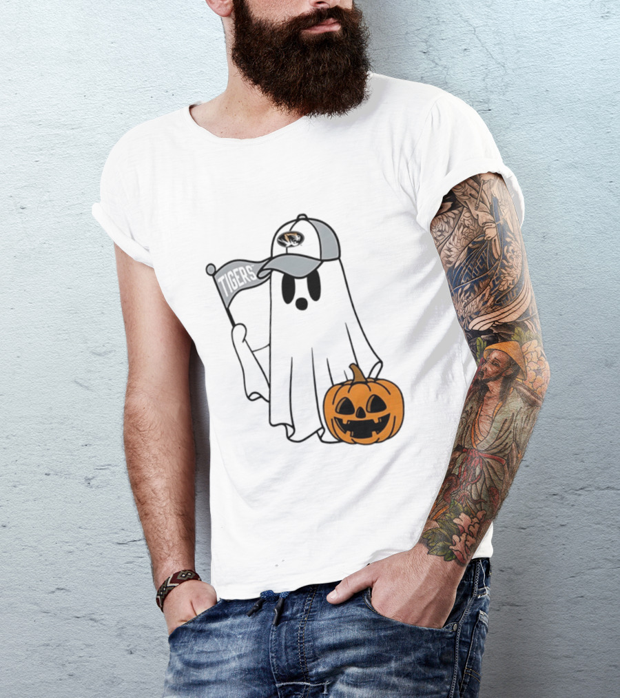Missouri Tigers Halloween Ghost Pumpkin 2026 T-Shirt