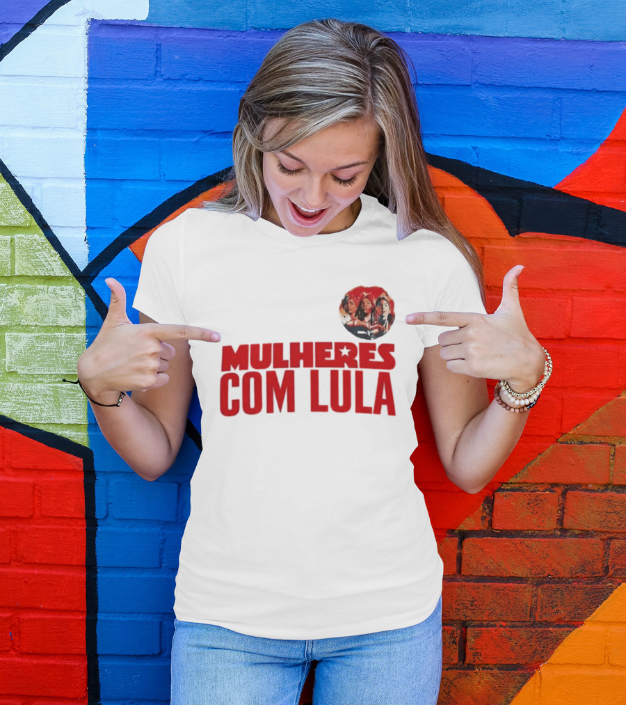 Mulheres Com Lula Olívia Santana T-Shirt
