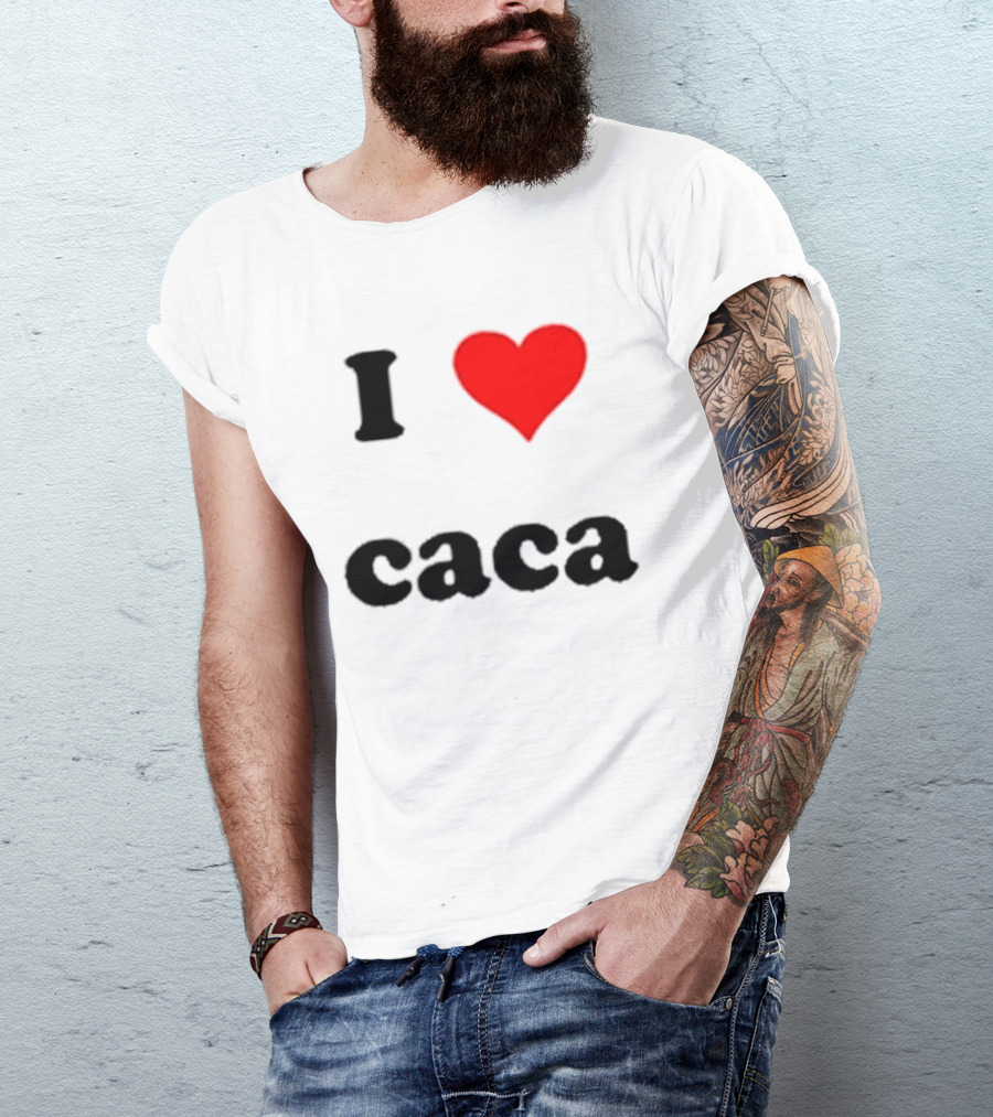 I Love Caca Original Classic Fun Playful T-Shirt