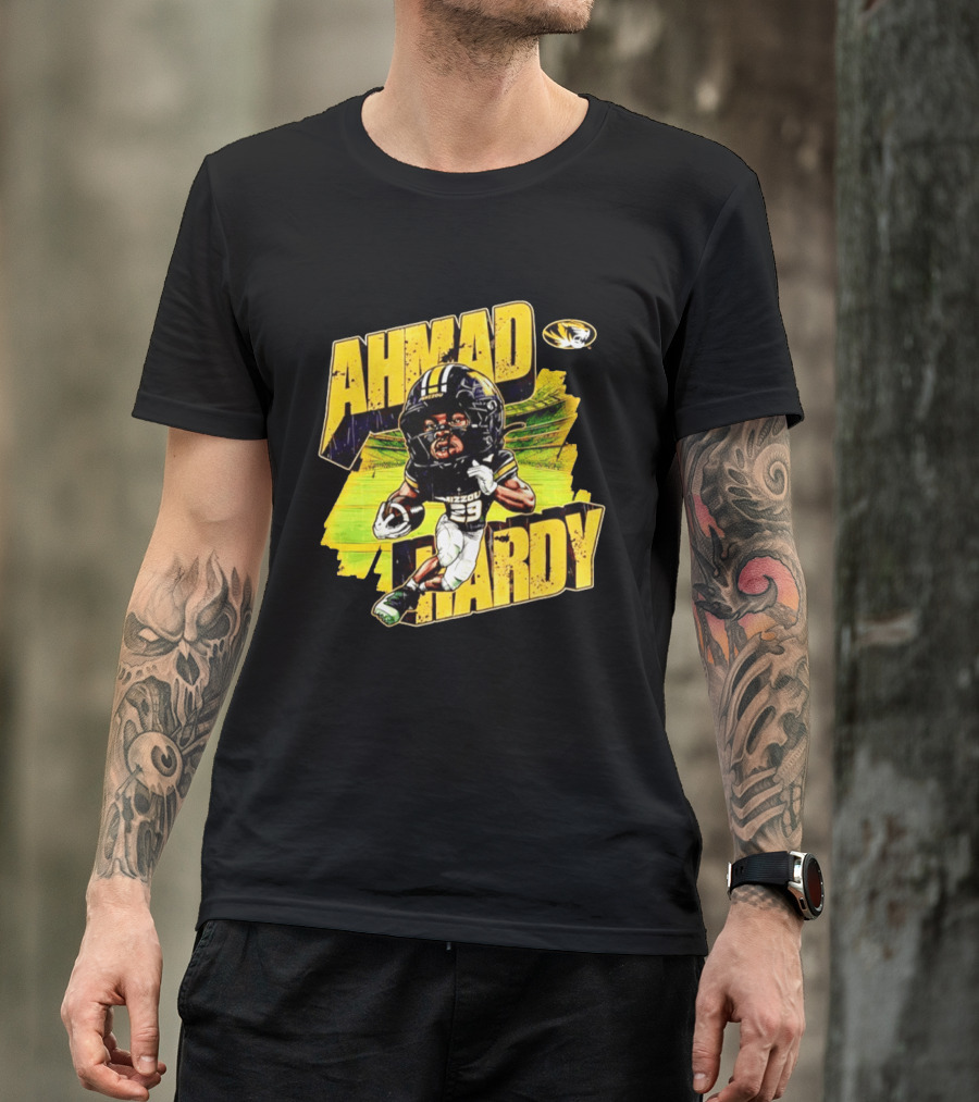 Missouri Tigers Football Ahmad Hardy NCAA Caricature T-Shirt