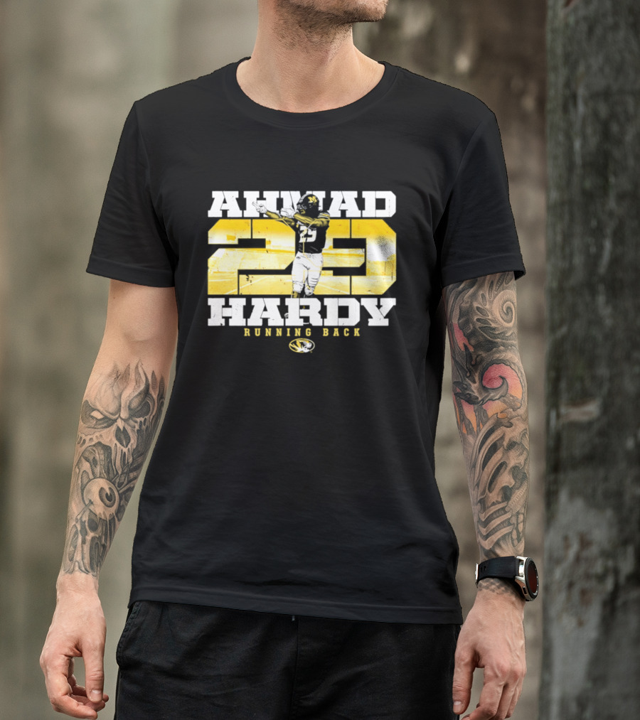 Ahmad 20 Hardy Running Back Missouri Tigers Football NCAA T-Shirt