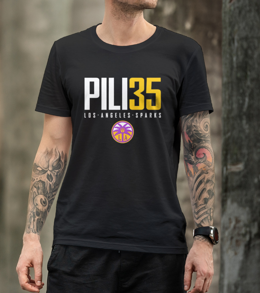 Pili 35 Los Angeles Sparks WNBA Basketball Team T-Shirt