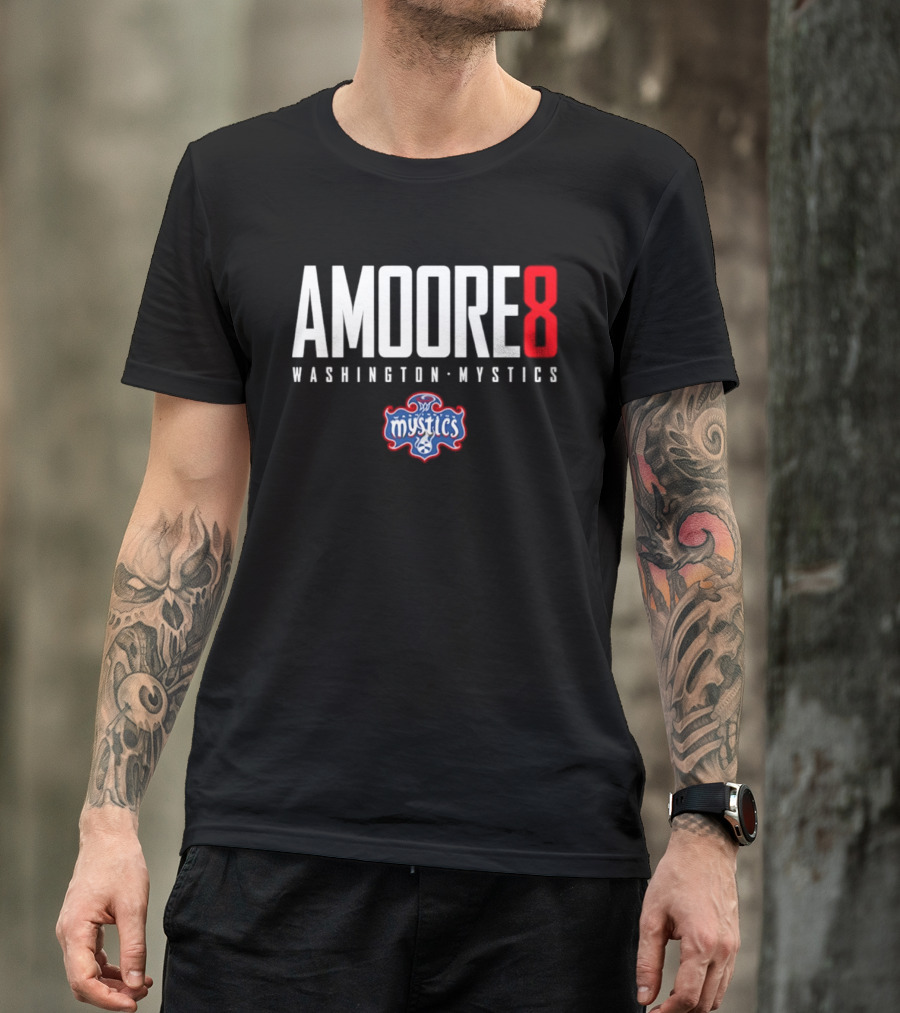 Amoore 8 Washington Mystics WNBA Mystics T-Shirt