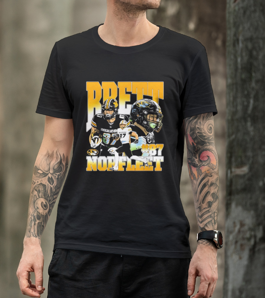 Brett Norfleet #87 Missouri Tigers Football NCAA T-Shirt