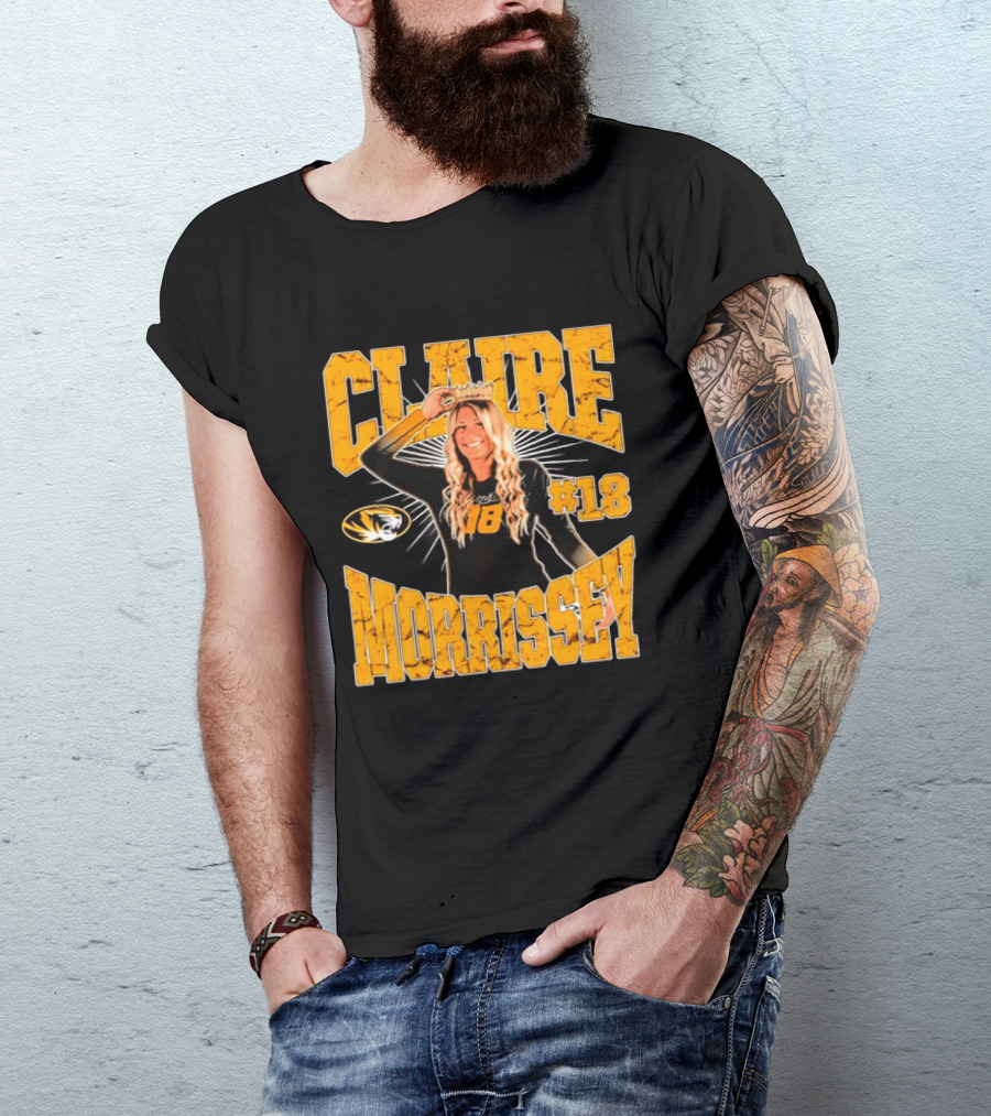 Claire Morrissey Missouri Tigers Volleyball #18 NCAA T-Shirt
