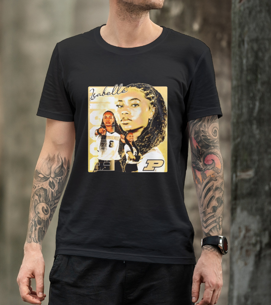 Isabelle Bardin Purdue Boilermakers Volleyball NCAA Team Player P Sports T-Shirt