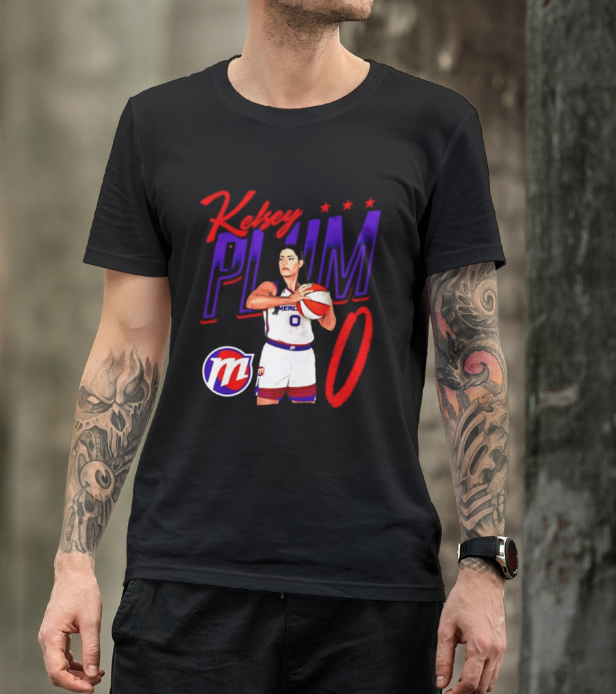 Kelsey Plum 0 Mercury WNBA Basketball Player T-Shirt
