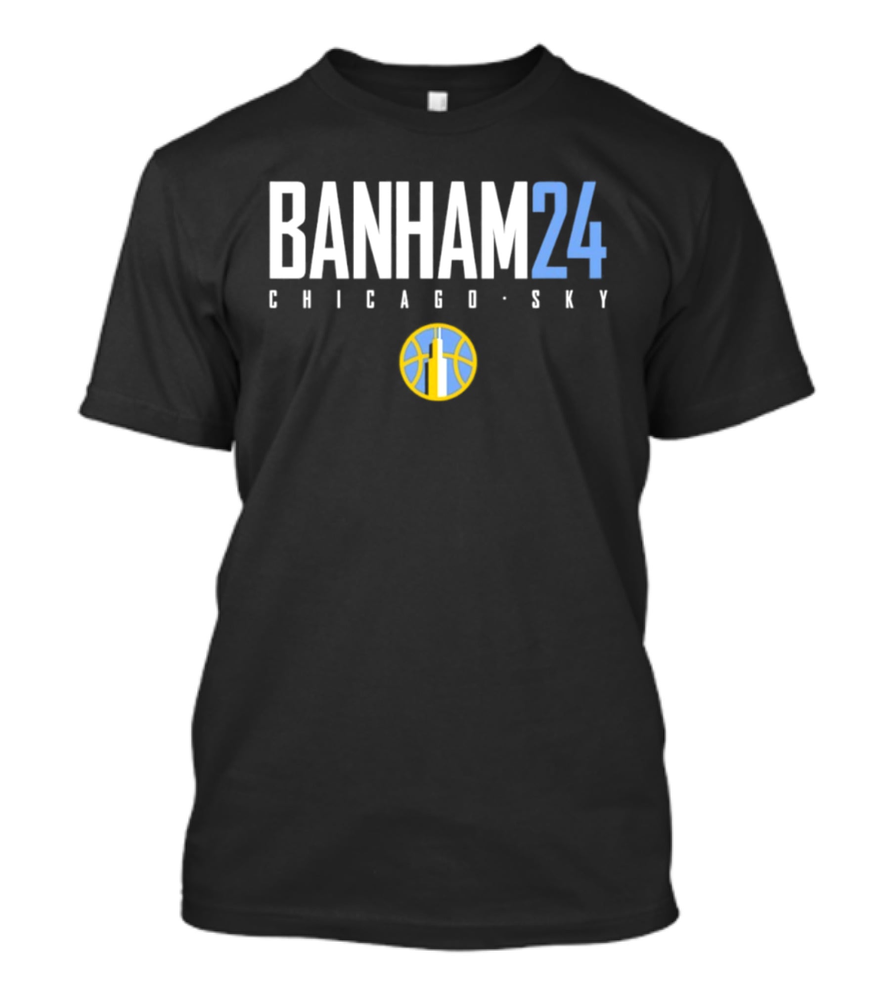 Rachel Banham 24 Chicago Sky WNBA Basketball ženy T-Shirt