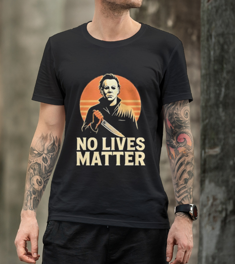 Michael Myers No Lives Matter Halloween Vintage Knife T-Shirt