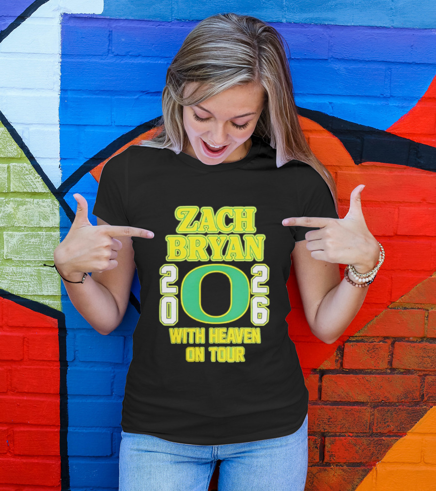 Zach Bryan Oregon 2026 With Heaven On Tour T-Shirt