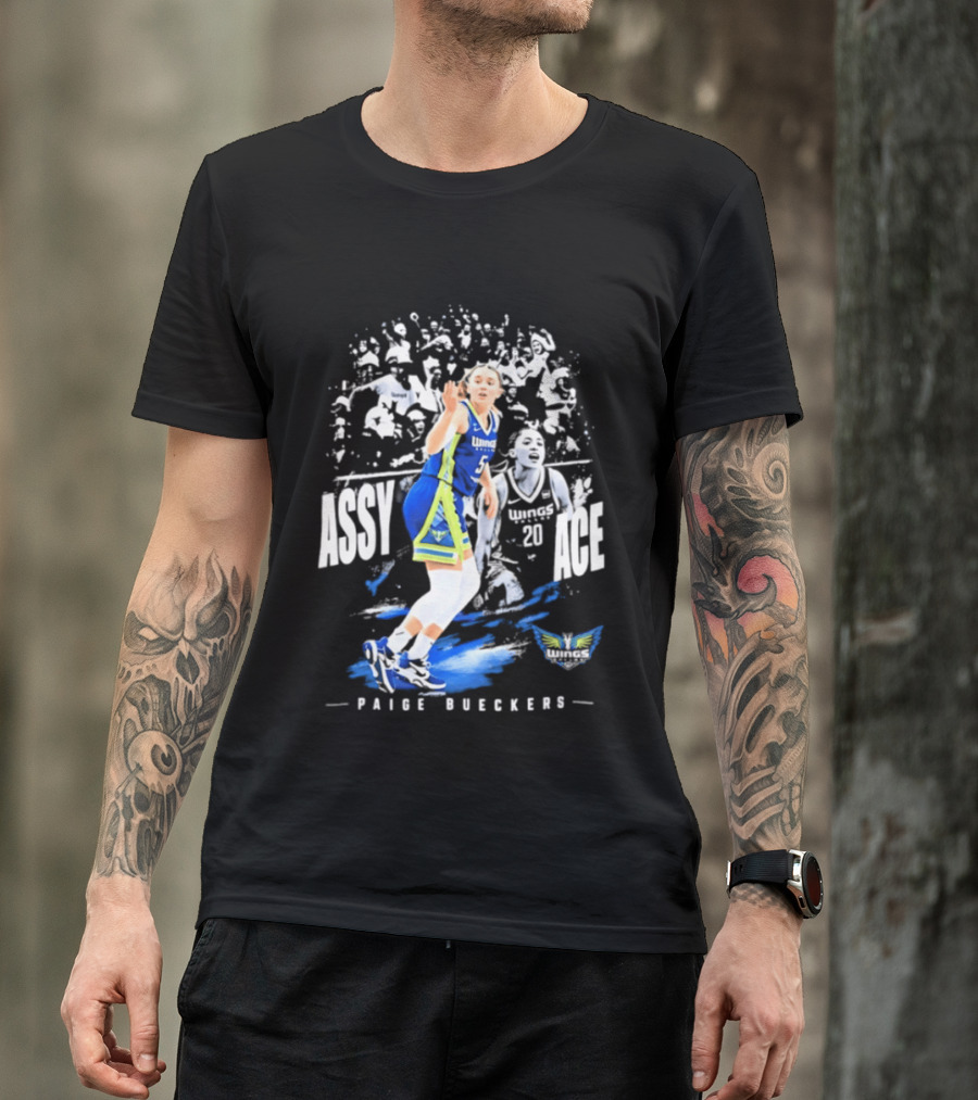 Paige Bueckers Assy Ace Dallas Wings No 5 T-Shirt